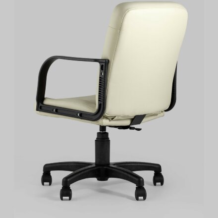 Компьютерное кресло Stool Group офисное Марк обивка экокожа кремовый крестовина пластик 