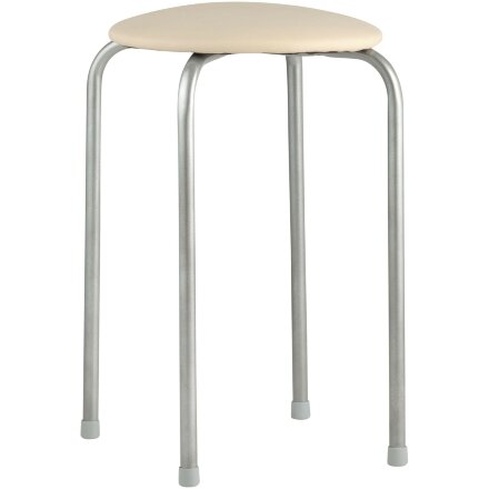 Табурет Stool Group Оранж слоновая кость, металлический каркас, сидение поролон, обивка кожзаменитель 