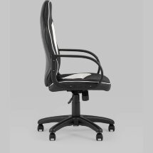 Компьютерное кресло Stool Group игровое Кратос экокожа черный/белый крестовина пластик