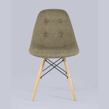 Стул Stool Group DSW SOFT светло-коричневый обивка рогожка ножки массив бука металлический каркас