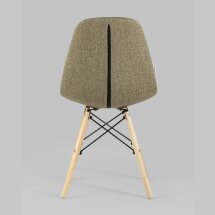 Стул Stool Group DSW SOFT светло-коричневый обивка рогожка ножки массив бука металлический каркас