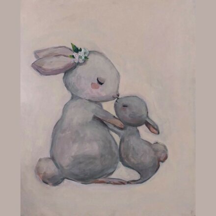 Картина &quot;Зайки&quot;, размер 35*45 