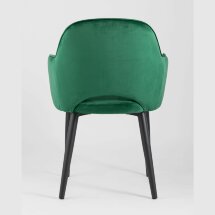 Стул Stool Group Венера велюр изумрудный мебельная ткань велюр металлические черные ножки