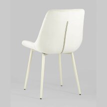 Стул Stool Group Флекс велюр бежевый кремовые ножки