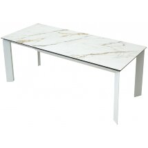Керамический стол Cremona 160 KL-188 контрастный мрамор / белый