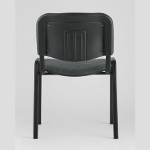 Стул Stool Group Изо ( iso ) серый для посетителей и конференц залов, изгиб под спину, пластиковые опоры