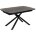 Стол Rivoli matt black marble sintered stone / black 