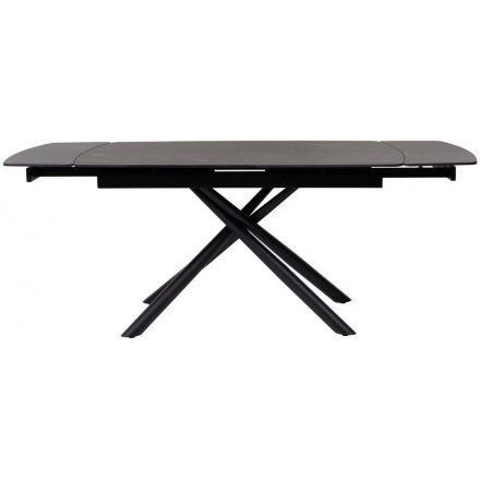 Стол Rivoli matt black marble sintered stone / black 