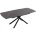 Стол Rivoli matt black marble sintered stone / black 