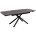 Стол Rivoli matt black marble sintered stone / black 