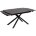 Стол Rivoli matt black marble sintered stone / black 