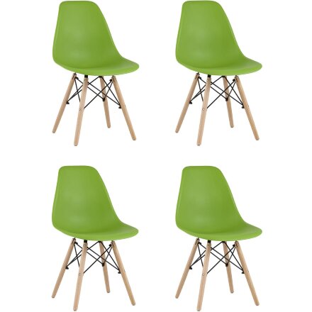 Стул Eames Style DSW зеленый x4 