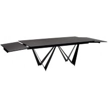 Керамический стол Rieti Nero KL-116 черный мрамор матовый / черный