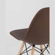 Стул Eames Style DSW коричневый x4