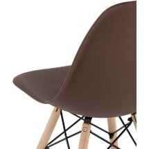 Стул Eames Style DSW коричневый x4