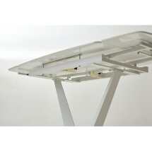 Керамический стол Alarti gloss statuario white sintered stone / white