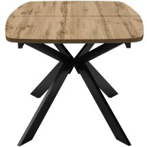 Стол DikLine B140 Дуб Галифакс (ЛДСП EGGER)/опоры черные