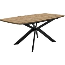 Стол DikLine B140 Дуб Галифакс (ЛДСП EGGER)/опоры черные