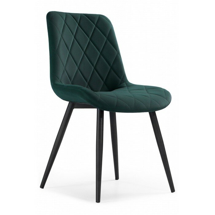 Стул на металлокаркасе Fox green / black 