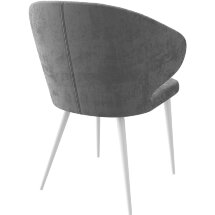 Стул DikLine 355PRO B22 GREY, ножки белые