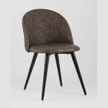 Стул Stool Group обеденный Лион коричневая экокожа черные ножки