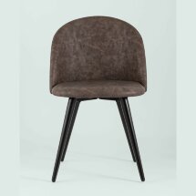 Стул Stool Group обеденный Лион коричневая экокожа черные ножки