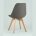 Стул Stool Group TARIQ серый, обивка износостойкая ткань, деревянные ножки 
