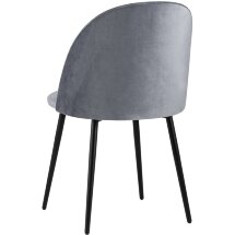 Стул Stool Group Марсель велюр серый ножки металл