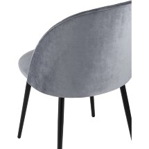 Стул Stool Group Марсель велюр серый ножки металл