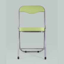Стул складной Stool Group ДЖОН салатовый обивка из экокожи на хромированном каркасе из металла