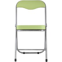 Стул складной Stool Group ДЖОН салатовый обивка из экокожи на хромированном каркасе из металла