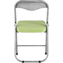Стул складной Stool Group ДЖОН салатовый обивка из экокожи на хромированном каркасе из металла