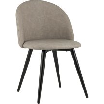 Стул Stool Group обеденный Лион светло-серая экокожа
