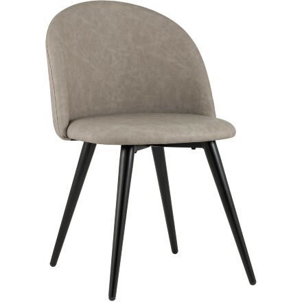 Стул Stool Group обеденный Лион светло-серая экокожа 