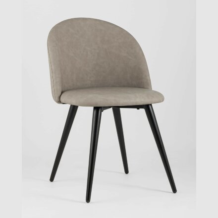 Стул Stool Group обеденный Лион светло-серая экокожа 