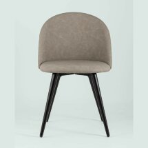 Стул Stool Group обеденный Лион светло-серая экокожа