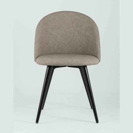 Стул Stool Group обеденный Лион светло-серая экокожа 
