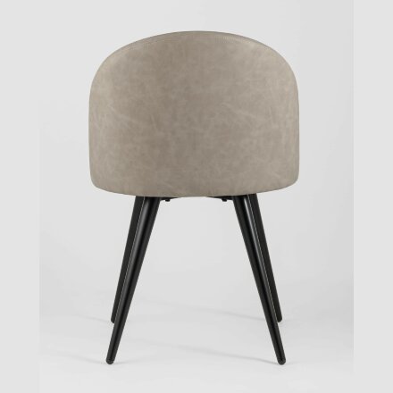 Стул Stool Group обеденный Лион светло-серая экокожа 