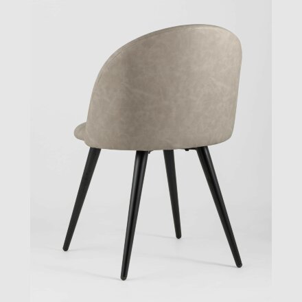 Стул Stool Group обеденный Лион светло-серая экокожа 