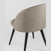 Стул Stool Group обеденный Лион светло-серая экокожа