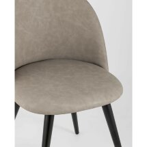 Стул Stool Group обеденный Лион светло-серая экокожа