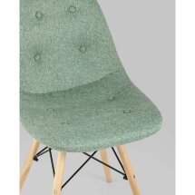 Стул Stool Group DSW SOFT мятный обивка рогожка ножки массив бука металлический каркас