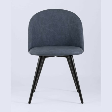 Стул Stool Group обеденный Лион обивка синяя экокожа 