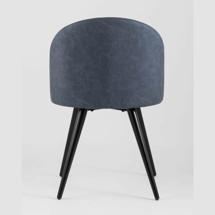 Стул Stool Group обеденный Лион обивка синяя экокожа 