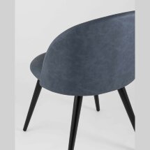 Стул Stool Group обеденный Лион обивка синяя экокожа