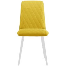 Стул DikLine 205 B16 YELLOW /ножки белые