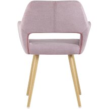 Стул Stool Group Кромвель розовый, широкая эргономичная спинка, удобные подлокотники, обивка плотная ткань, метал