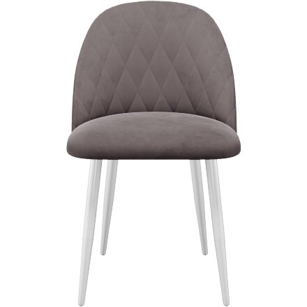 Стул DikLine 302 B5 LATTE, ножки белые 