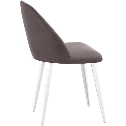 Стул DikLine 302 B5 LATTE, ножки белые 