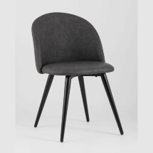 Стул Stool Group обеденный Лион цвет темно-серый обивка экокожа